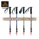 Promotion 3 Sections Trekking Pole Outdoor Walking Alpenstock Aluminium Hiking Stick